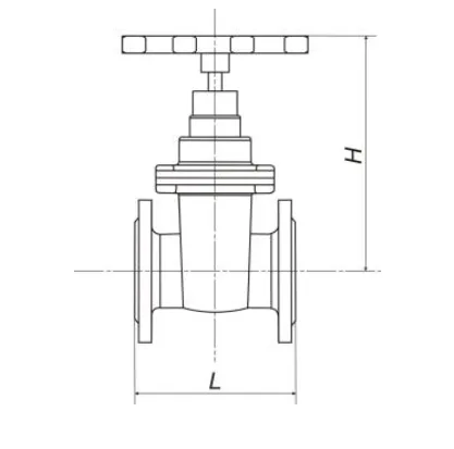 Задвижка клиновая с обрезиненным клином 30ч39р Ду200 Ру10/16 (РФ)