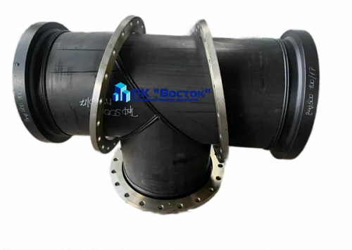 Тройник фланцевый ПЭ 800 мм SDR17 Ру10