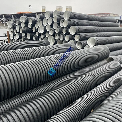 Труба пнд гофрированная 460/400 SN8 двустенная с раструбом