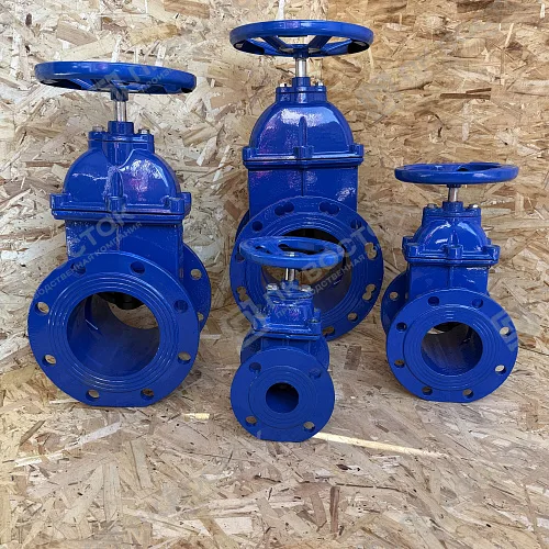 Задвижка клиновая с обрезиненным клином 30ч39р Ду600 Ру10/16 (РФ)