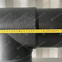 Тройник ПНД ПЭ100 SDR17 225 мм равнопроходной литой